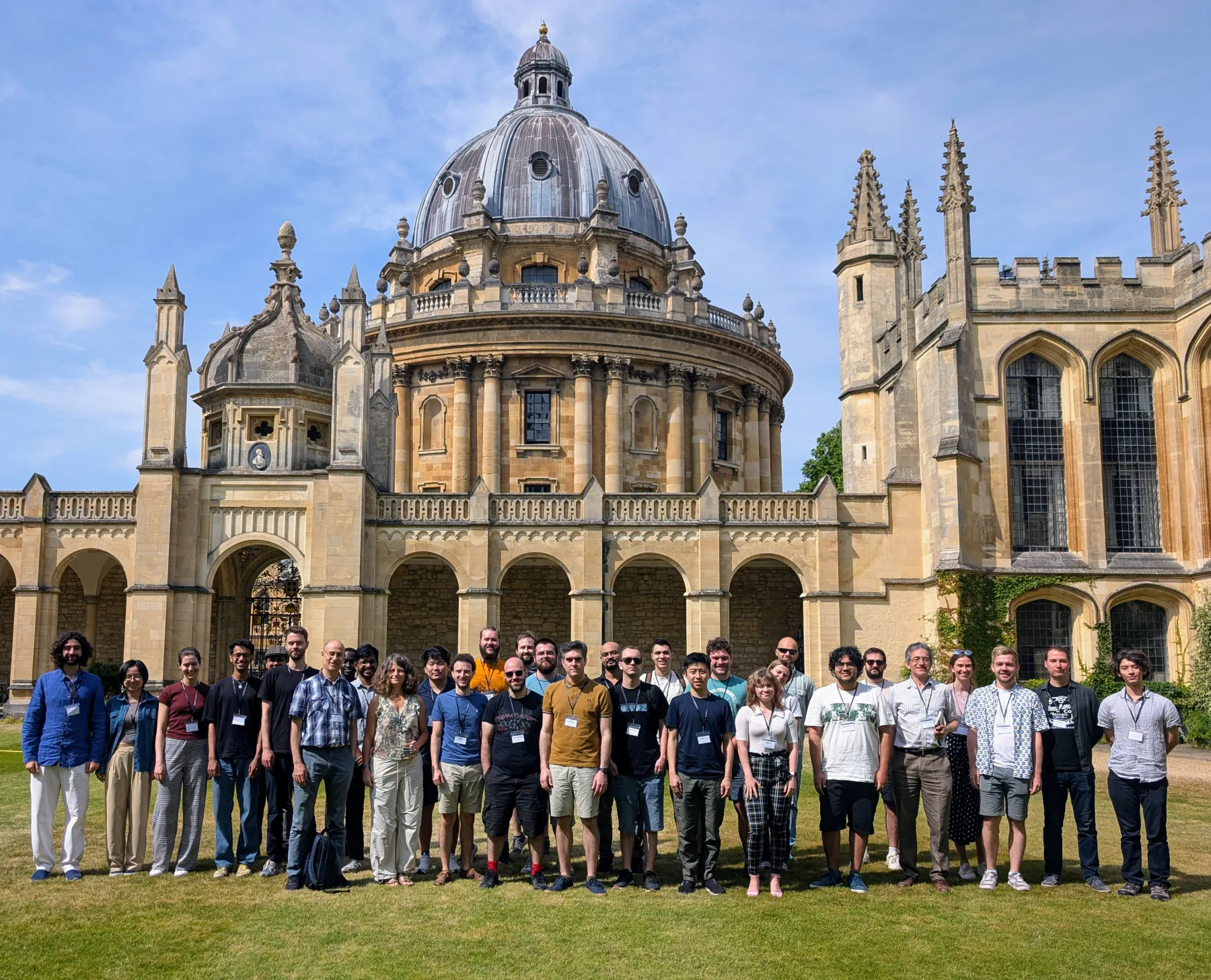 JECCO UK 2026 participants gathered in the grounds of All Souls College, Oxford